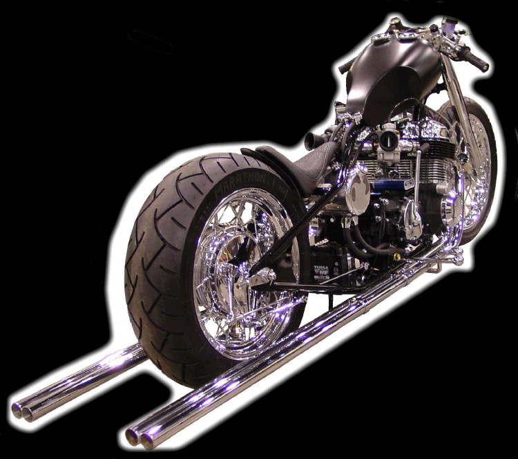 Honda 750 chopper rolling chassis #2